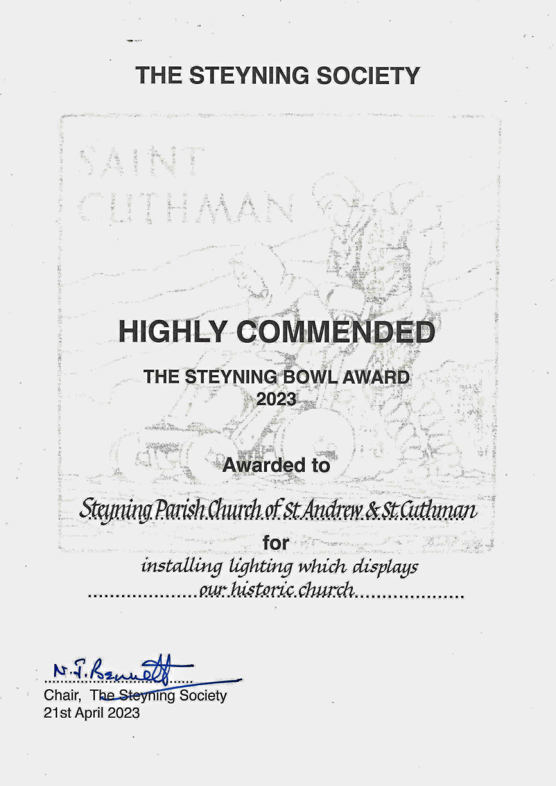 steyning-soc-certificate